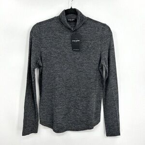 David Lerner Charcoal Turtleneck Sweater